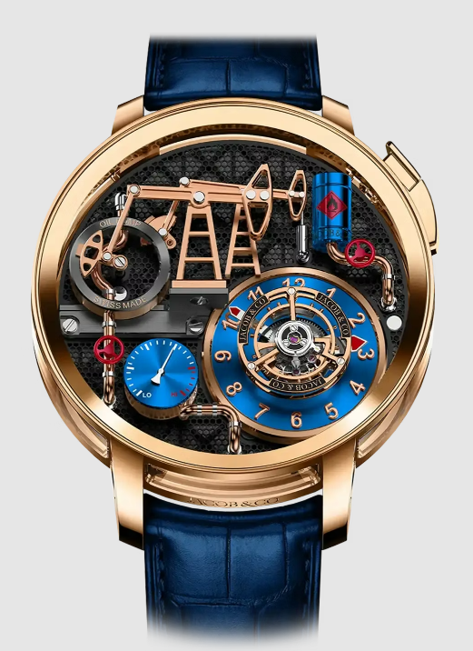 (image for) Jacob & Co Oil Pump 43MM BLUE Replica Watch OI110.40.AA.AD.ABALA